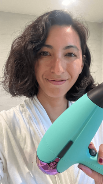 Selfie of Contributing editor Deanna Pai after using the GHD Helios Professional HairDryer