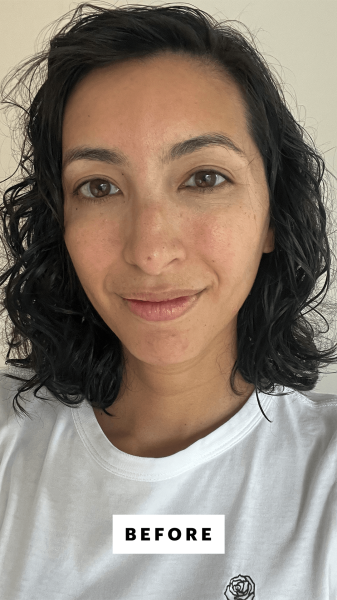 Pai before applying the Nars Pure Radiant Tinted Moisturizer SPF 30
